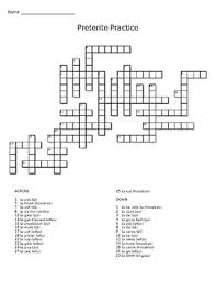 Its rule is very simple: Spanish Crossword Worksheets Teachers Pay Teachers