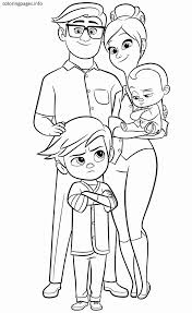 The Boss Baby Family Coloring Page Baby Coloring Pages Family Coloring Pages Coloring Pages