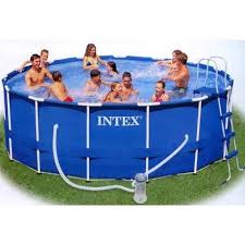 Intex Piscina Cu Cadru Metalic Cu Pompa De Filtrare 457 X 91 Cm