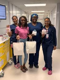 Dropping off newborn onesies to the hospital from @PremierBabyShop 🥰  Congratulations to all the new parents!! Done forget to visit our store at  #49 Castle Coakley behind Strictly the Best.