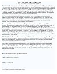 The columbian exchange at a glance. The Columbian Exchange