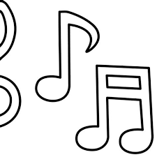 These notes denote the duration and pitch of a sound, used by musicians for a symphony or composing songs. By Note Coloring Pages Learny Kids