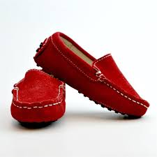 Kids Genuine Suede Loafers Red Suede Shoes Genuine Suede Boys Loafers
