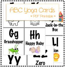 Kinderyoga flashcards halbmond meditation entspannung, entspannung übungen, kindersport, kinderturnen, fitness für kinder. Abc Yoga Cards By With Love And A Little Luck Teachers Pay Teachers