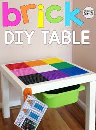 Brick Diy Table Bricks Diy Diy Table Lego Table Diy