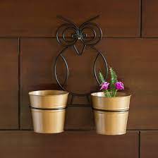 Shop for plant stands in pots & planters. Exclusivelane The Owl Buckets Metal Wall Planters Pot For Indoor Plants With Holder Set Of 2 Galvanized Iron Wall Mounted Planters With Stand Plant Containers Balcony Decoration Garden Decor Amazon In