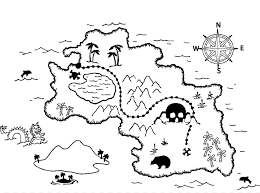 Pirates coloring pages > treasure island coloring page. Treasure Island Treasure Map Coloring Book Buried Treasure Treasure Map Outline White Mammal Png Pngegg