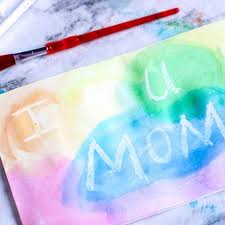 Students will find it fun and easy to do. Easy Watercolor Resist Mother S Day Craft For Kids