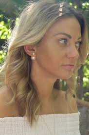 20% off Sale PEARL Double Ball Stud Earrings Minimalist Chic Double Sided  Front Back Earrings