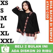 Jual abigail blouse hitam dari toko dbasic dengan harga rp 41.370. Coratcoretudio Blouse Wanita Baju Atasan Big Size Jumbo Cewek Abg Lengan Panjang Polos Batik Hitam Shopee Indonesia