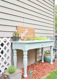 By april wilkerson on april 28, 2020. Diy Raised Garden Bed From An Old Sofa Table Refresh Living