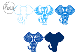 Download Multilayer Cut File Elephant For Cricut Or Laser Cut Crella