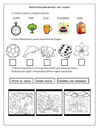 Fise De Lucru Scolari I Iv Fisa De Evaluare Initiala Clasa I Clr Comunicare In Limb Kids Math Worksheets Learning Abc Special Education Social Skills