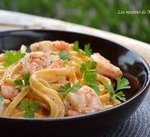 Recette Pates Linguine Aux Crevettes Sauce Cremeuse A L Ail Paprika Fume Et Citron 750g Recette Pates Linguine Recette Pate Crevette Sauce Cremeuse A L Ail