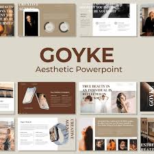 Try out a soft, organic design aesthetic. Goyke Aesthetic Powerpoint Template Master Bundles