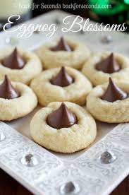 Eggnog Cookies With Hershey Kisses Cookies Recipes Christmas Christmas Baking Eggnog Cookies