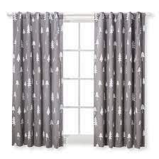 Blackout Curtain Panel Trees 42 X 84 Cloud Island Gray Nursery Curtains Boys Curtains Tree Curtains