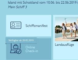 Bei transavia können sie online oder auf dem flughafen einchecken. Online Check In Bei Tc Seite 17 Allgemeines Uber Tui Cruises Und Mein Schiff Das Kreuzfahrtforum Mein Schiff Aida Und Andere Gute Reedereien