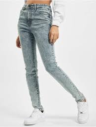 Our skinny jeans fit just below the waist for a sleek and flattering fit. Urban Classics Damen High Waist Jeans Ladies High Waist In Blau 799386