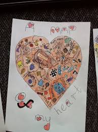 Map Of My Heart Thirteenredshoes Valentines Art Lessons Map Heart Art Heart For Kids