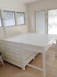 Craft Room Studio Home Office Martha Stewart Craft Furniture Collection I Finished A Craft Room Furniture Furniture Design Table Office Furniture Design