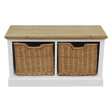 American drew camden antique rectangular white coffee table with wicker basket storage specification. Shabby Chic Unit With Wicker Storage Baskets Savvysurf Co Uk