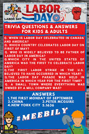 Your family together this october and use some of your halloween candy as a reward for the top scorer of our october trivia questions today. Labor Day Trivia Questions Answers For Kids Adults In 2021 Trivia Questions Trivia Questions And Answers Trivia