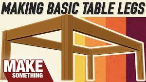 4 x 3/8 x 5 carriage bolts + nuts and washers per table. 4 Ways To Make Table Legs Which Joinery Method Is Best Youtube
