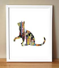 Giclee Art Print The Cat S Meow Various Etsy Rolled Magazine Art Arts And Crafts For Teens Giclee Art Print
