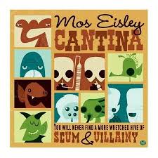 Mos Eisley Cantina Poster Star Wars Art Mos Eisley Star Wars Party