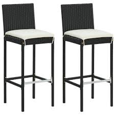 Garten bartisch set 3 tlg akazienholz in zug kaufen. Vidaxl Garten Barhocker Mit Kissen 2 Stk Kaufland De