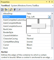 For example, let us add a button control on a form and set its dock. Visual Basic Net Anchor And Dock Controls On A Form