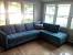 Grey And Blue Sofa Set