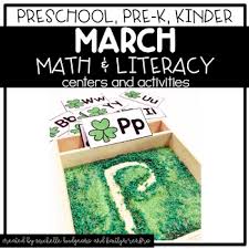 Some preschool math supplies you should check out. Preschool Prek Kindergarten March St Patrick S Day Centers And Activities