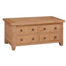 Lipscomb solid coffee table with storage. Canterbury Wax Oak Furniture Storage Large Coffee Table Fusion Furniture Store