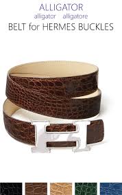 Alligator Belt Strap For Hermes H Buckle Belt Kit Color Choice Casanova1948
