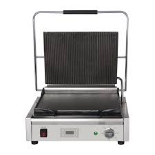 Grill Panini Professionnel Simple 2 2 Kw Rainure Lisse Buffalo Pas Cher