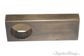 Rectangular Single Hole Finger Cabinet Pull Finger Pull Brass Door Handles Brass Cabinet Handles