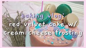 This moist and tender crumbed white velvet cake was developed from an outstanding red velvet cake recipe and makes an ideal birthday or celebration cake. Red Velvet Cake W Cream Cheese Frosting Recipe By Emma S Goodies Baking Vlog Youtube