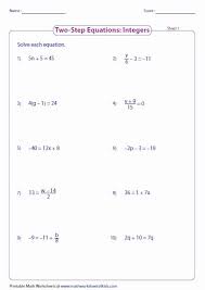 Two Step Equation Worksheet Elegant Two Step Equation Worksheets In 2020 Two Step Equations Multi Step Equations Worksheets One Step Equations