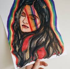 Rainbow Artwork Pride Art Drawing Rainbow Drawing Drawing People Drawings