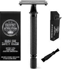 Jul 15, 2015 · safety razor: Buy Long Handle Double Edge Safety Razor Butterfly Open Razor With 10 Japanese Stainless Steel Double Edge Safety Razor Blades Close Clean Shaving Razor For Men Online In Indonesia B07q2dj921