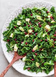 Kale Pomegranate Avocado Salad Recipe Deliciously Ella Avocado Salad Recipes Vegetarian Recipes Dinner Healthy Avocado Salad