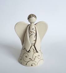 Ceramic Figure Ceramic Angel Ceramic Bell Handbuilding Techniques Gift Christmas Angel Ceramic Angels Pottery Angels Ceramic Figures