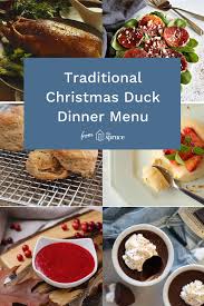Although yorkshire puddings are traditionally served with roast beef, many families choose to serve them alongside their christmas dinner. A Traditional Christmas Duck Dinner Menu For The Holidays Roasted Duck Recipes Christmas Dinner Desserts Christmas Food Dinner