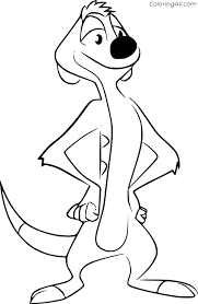 The lion king is about simba, a newborn cub of king mufasa, who will eventually become king of the pride lands. Timon From Lion Guard Coloring Page Coloringall