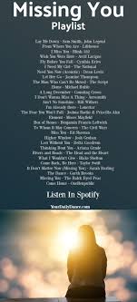Playlist Songs About Missing Someone You Love Love Songs Playlist Music Mood Music Playlist