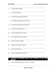 Active and passive voice exercise. 23 Extraordinary Active Passive Test Worksheets Photo Ideas Jaimie Bleck
