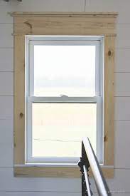 How to install interior window trim. Farmhouse Window Trim Love Grows Wild