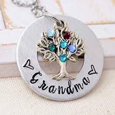 Birthstone Jewelry For Grandma Personalized Family Tree Nana Necklace Grandma Birthstone Jewelry Gift For Grandma Gift For Mom Birthstone Jewelry Nana Necklace Personalised Family Tree